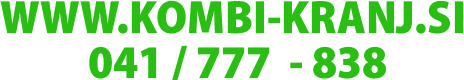 Kombi najem - Kranj